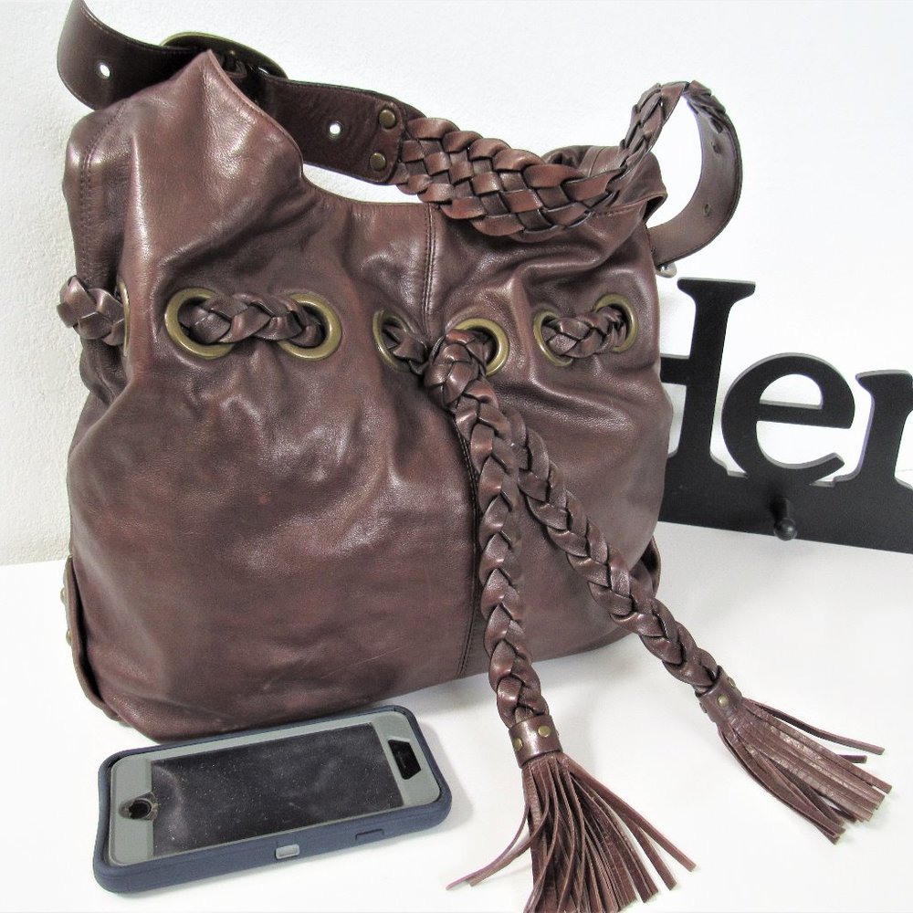 Women's Big Leather Hobo Shoulder Bag | Kooba